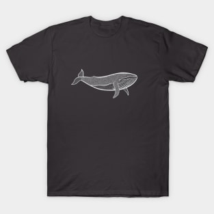 Humpback Whale - marine animal drawing T-Shirt